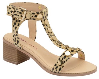 Leopard 'Clemence' ladies open toe sandals